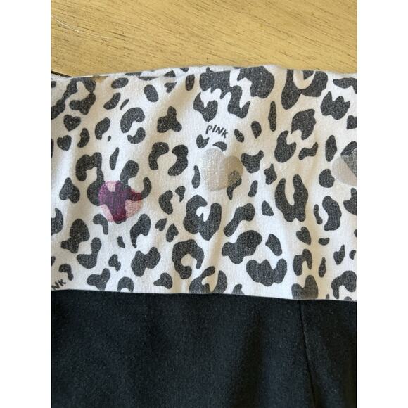 Y2K Victoria Secret Fold Over Leggings Cheetah Yoga Flare Leg Pant Women Large - Picture 14 of 16
